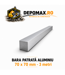 Bara patrata aluminiu 70 x 70 mm, 3 metri, EN AW-2007